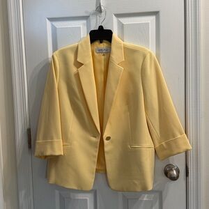 Kasper Light Yellow Blazer